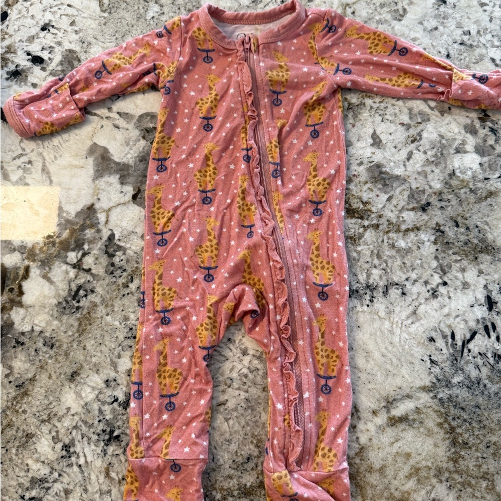 Pink Kids One Piece with Fun Print